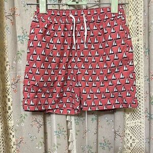3/$30‎ Crewcuts Boys Sailboat Swim Trunks Size 4 Nautical Preppy Summer